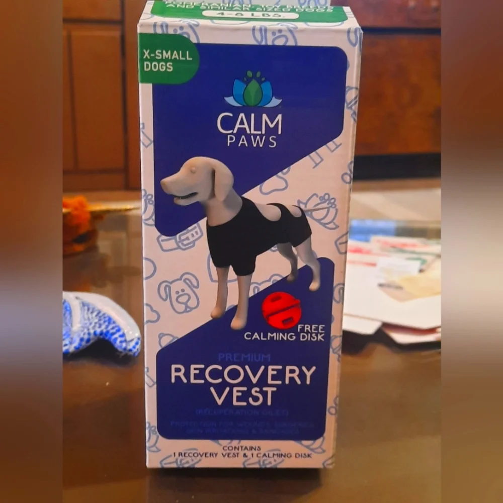 Calm Paws Premium Recovery Vest XS